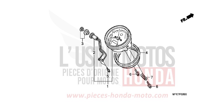 COMPTEUR de Shadow Aero GRAPHITE BLACK (NHB01B) de 2010